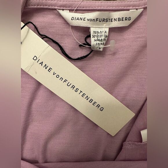 Diane Von Furstenberg Lorvette Whisical Lilac/Rose L‎ Spaghetti Strap fairycore - Picture 5 of 7